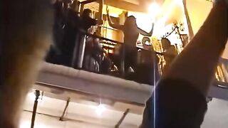 Она смогла ублажить на вписке всех кого смогла ! блондинка на расхват !