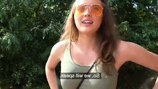 Выгодное предложение от сочной незнакомки — пышная грудь, мокрая пизда и сперма на попку